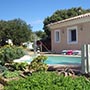 Extérieur de la villa - piscine avec siège hydraulique